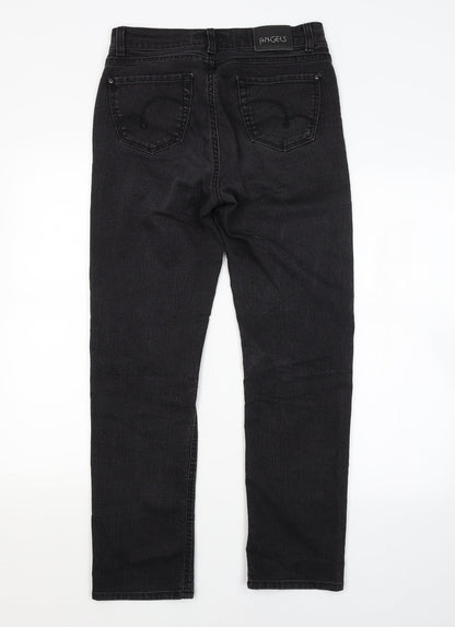 Womens UK Size 10 Angels Regular Fit Straight Grey Jeans