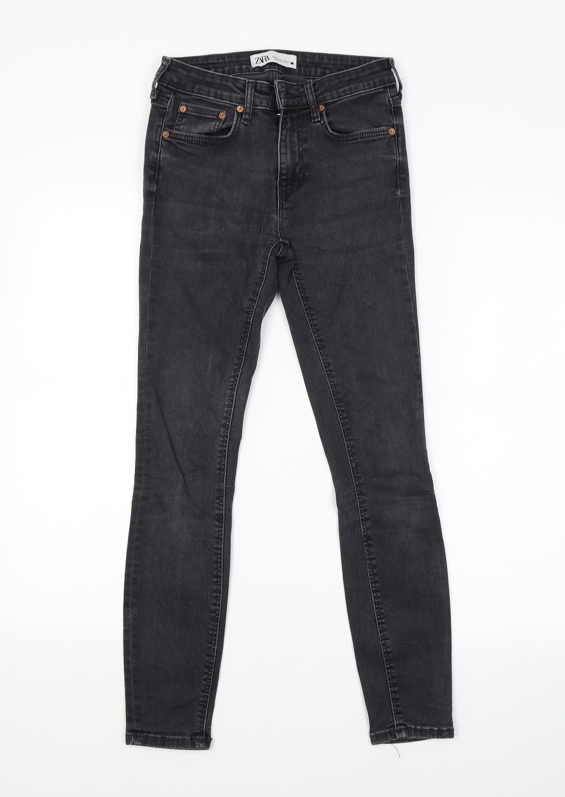 Zara Womens Grey   Skinny Jeans Size 6 L26 in