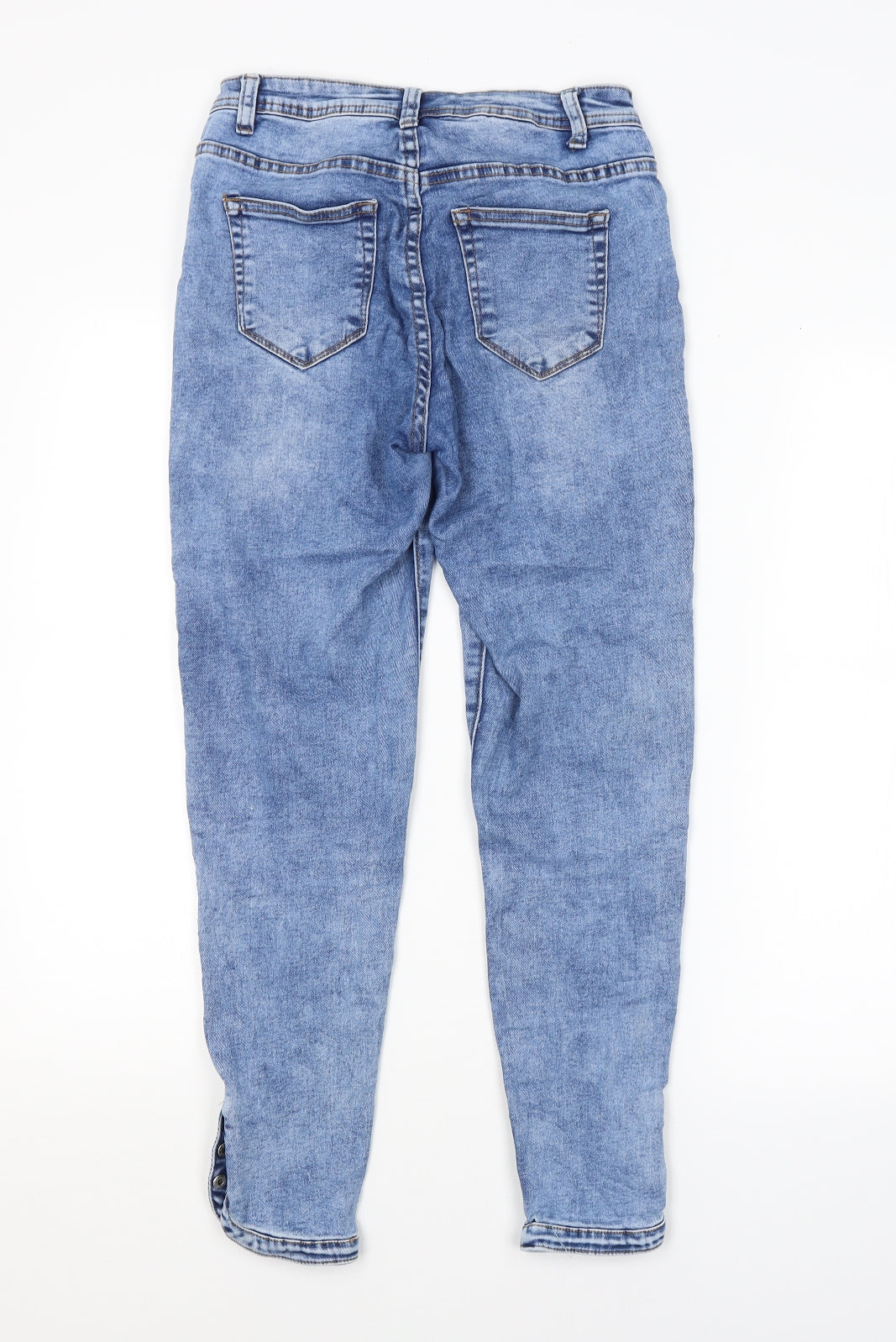 Womens UK Size 10 Preworn Regular Fit Straight Blue Jeans