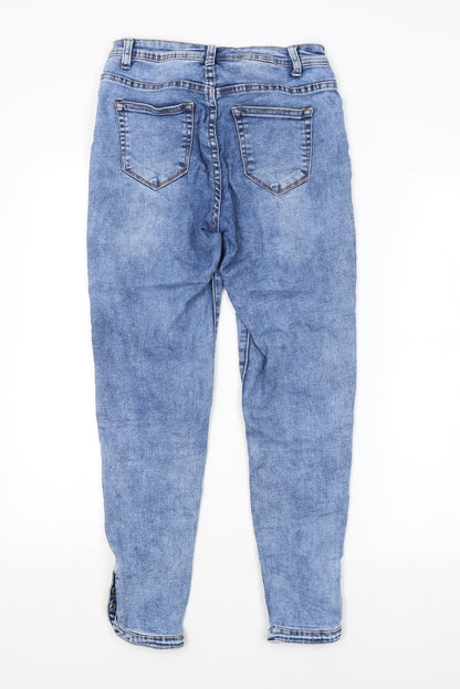 Womens UK Size 10 Preworn Regular Fit Straight Blue Jeans