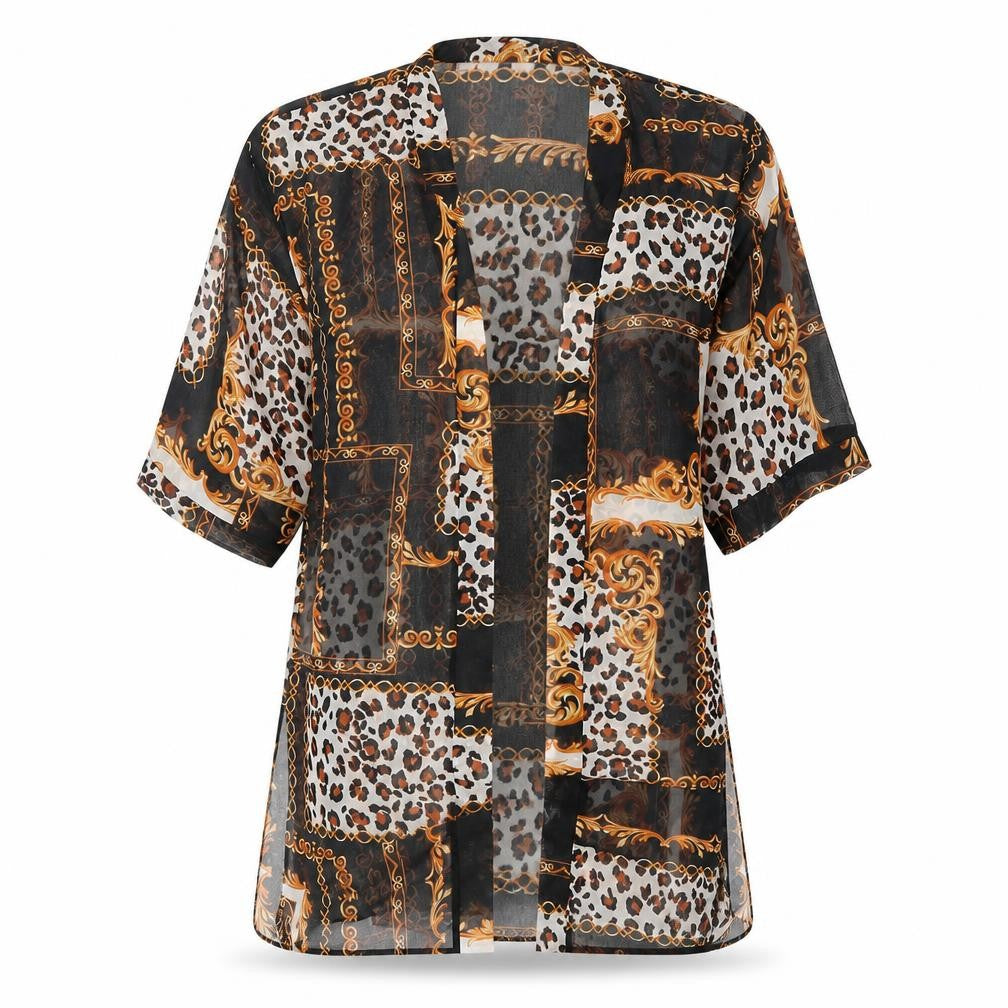 Womens UK Size S New Look Multicoloured Wrap Blouse