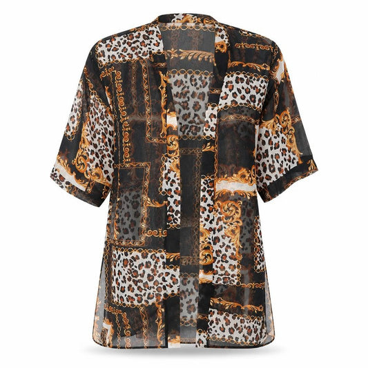 Womens UK Size S New Look Multicoloured Wrap Blouse