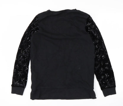 M&S Girls Black   Pullover Jumper Size 11-12 Years