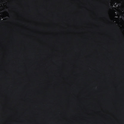 M&S Girls Black   Pullover Jumper Size 11-12 Years
