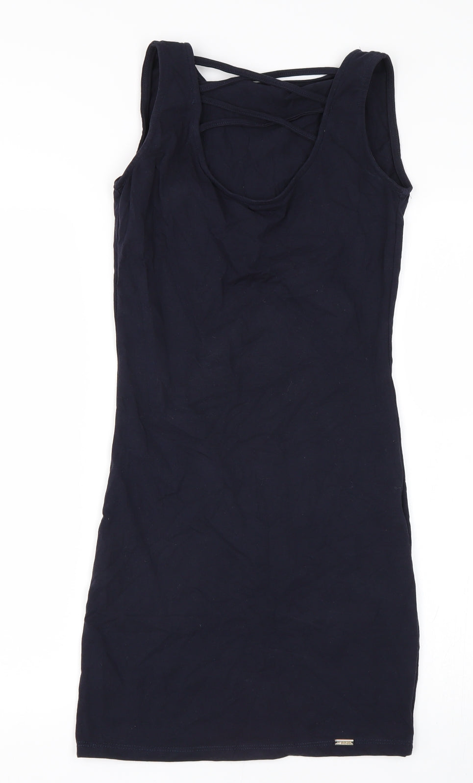 Megi Womens Blue   Tank Dress  Size S