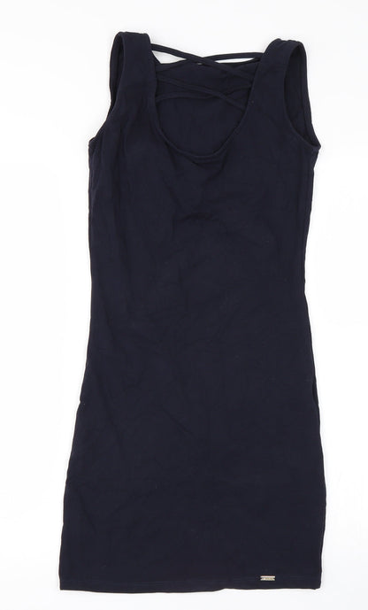 Megi Womens Blue   Tank Dress  Size S