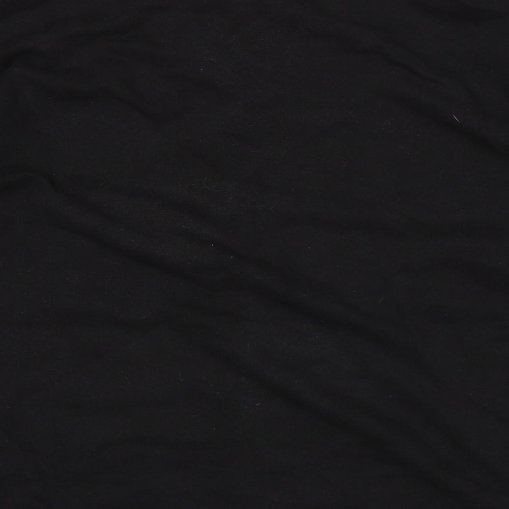 Womens Black   Pullover Sweatshirt Size M