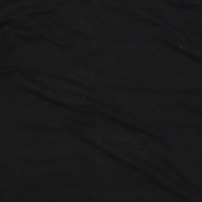 Womens Black   Pullover Sweatshirt Size M