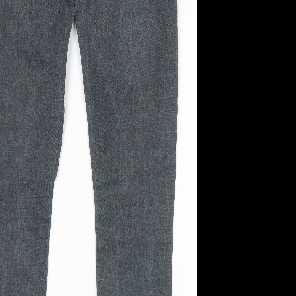 Womens UK Size 32 in H&M Regular Fit Skinny Grey Jeans