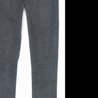 Womens UK Size 32 in H&M Regular Fit Skinny Grey Jeans