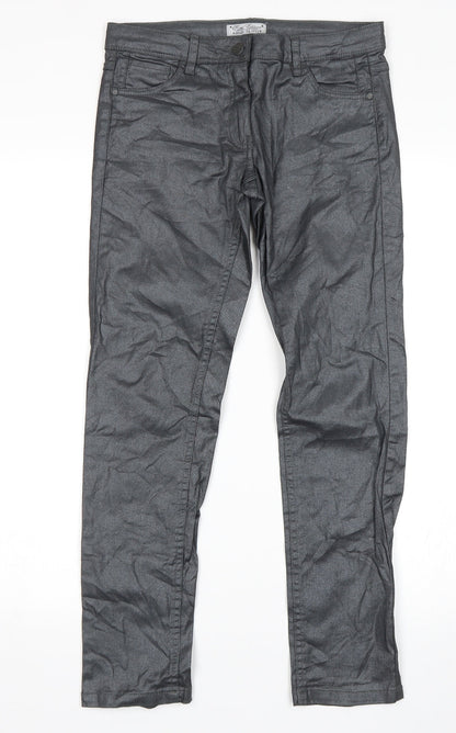 Pocopiano Girls Silver   Skinny Jeans Size 12-13 Years