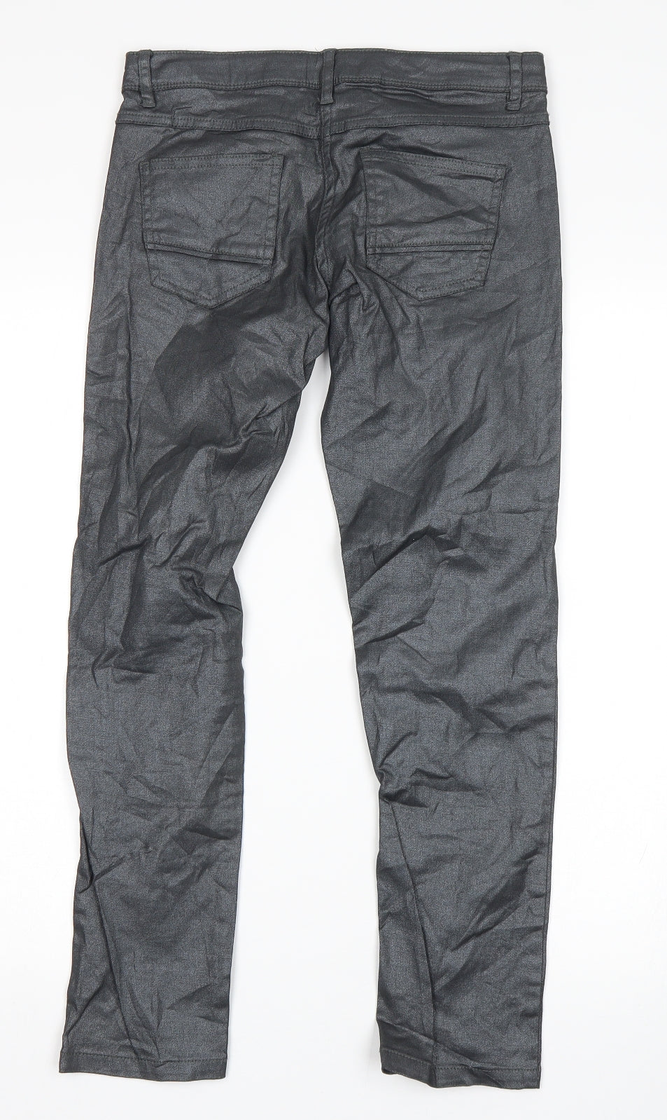 Pocopiano Girls Silver   Skinny Jeans Size 12-13 Years