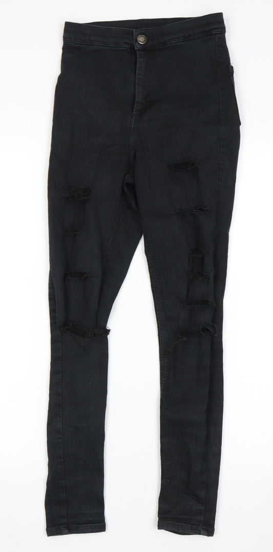 Topshop Womens Black   Skinny Jeans Size 26 in L30 in