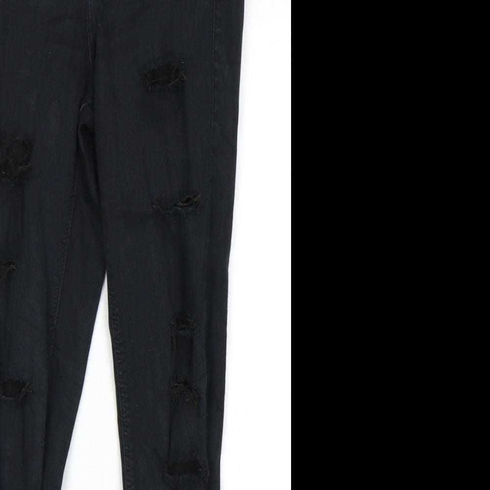 Topshop Womens Black   Skinny Jeans Size 26 in L30 in