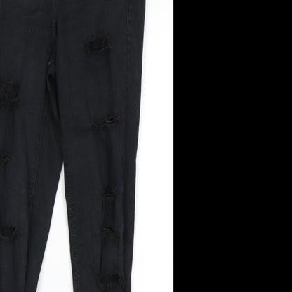 Topshop Womens Black   Skinny Jeans Size 26 in L30 in