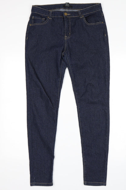 FOREVER 21 Womens Blue   Skinny Jeans Size 14 L29 in