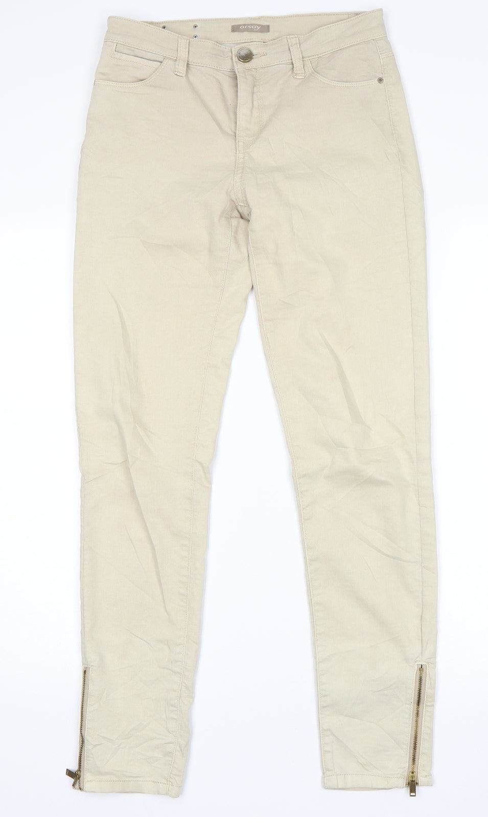 ORSAY Womens Beige   Straight Jeans Size 6 L29 in