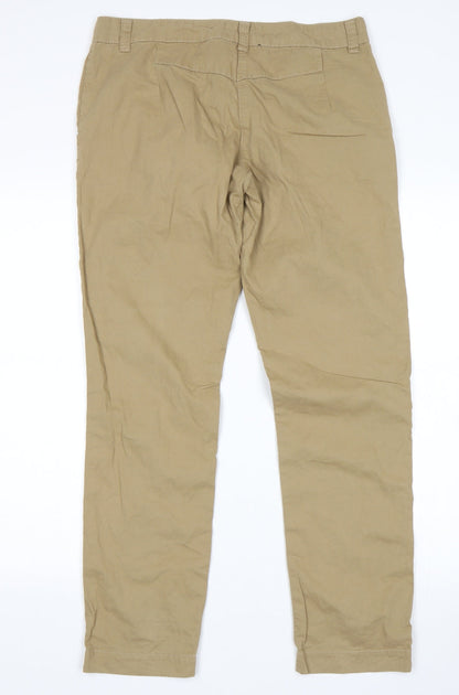 Womens UK Size 10 Internacionale Regular Fit Chino Beige Trousers