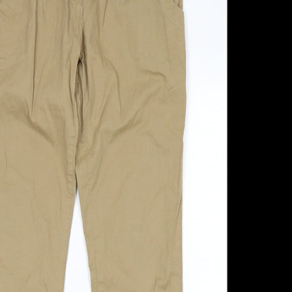 Womens UK Size 10 Internacionale Regular Fit Chino Beige Trousers