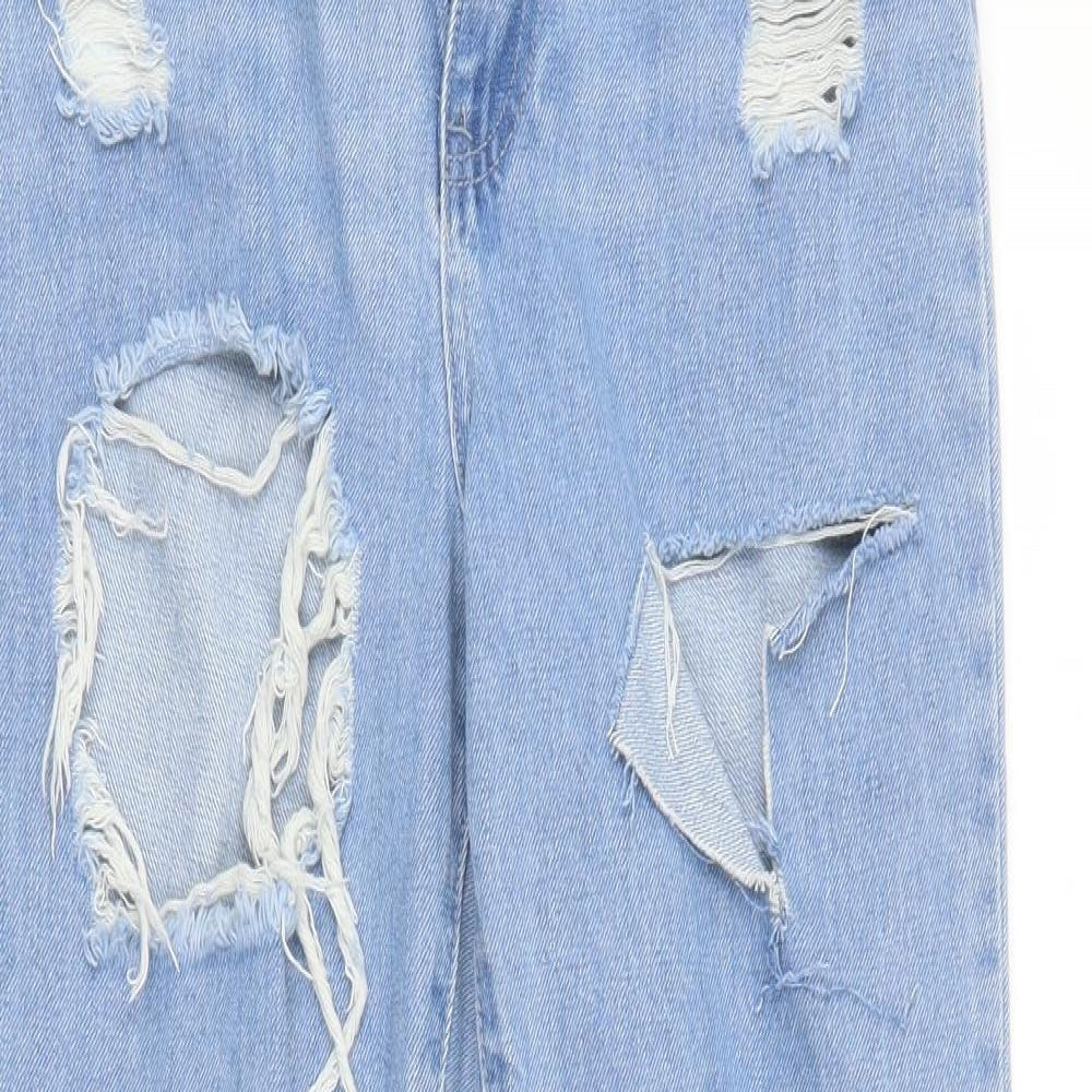 riot Womens Blue  Denim Mom Jeans Size 6 L29 in