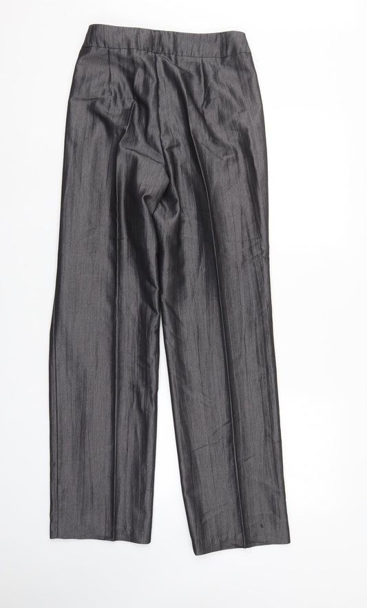 Gary Weber Womens Grey Striped  Trousers  Size 14 L32 in