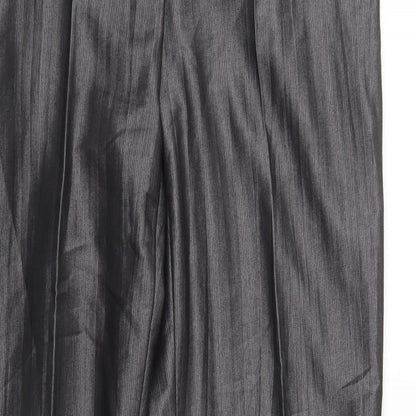 Gary Weber Womens Grey Striped  Trousers  Size 14 L32 in