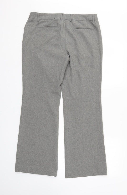 Laura Scott Womens Grey   Trousers  Size 14 L30 in