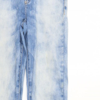 Womens UK Size 8 TALLY WEiJL Regular Fit Tapered Blue Jeans