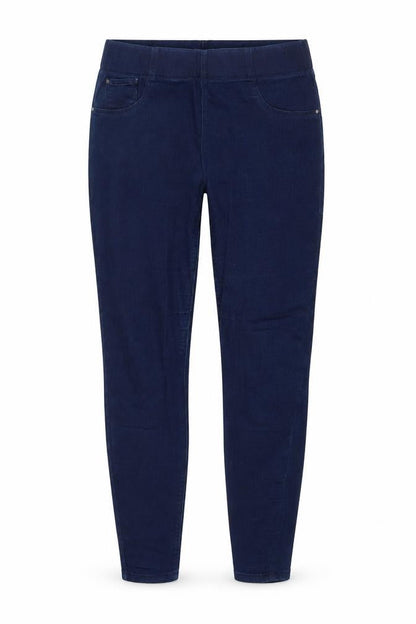 Front view of /Denim women’s blue denim jegging jeans, size UK 10, 31-inch leg