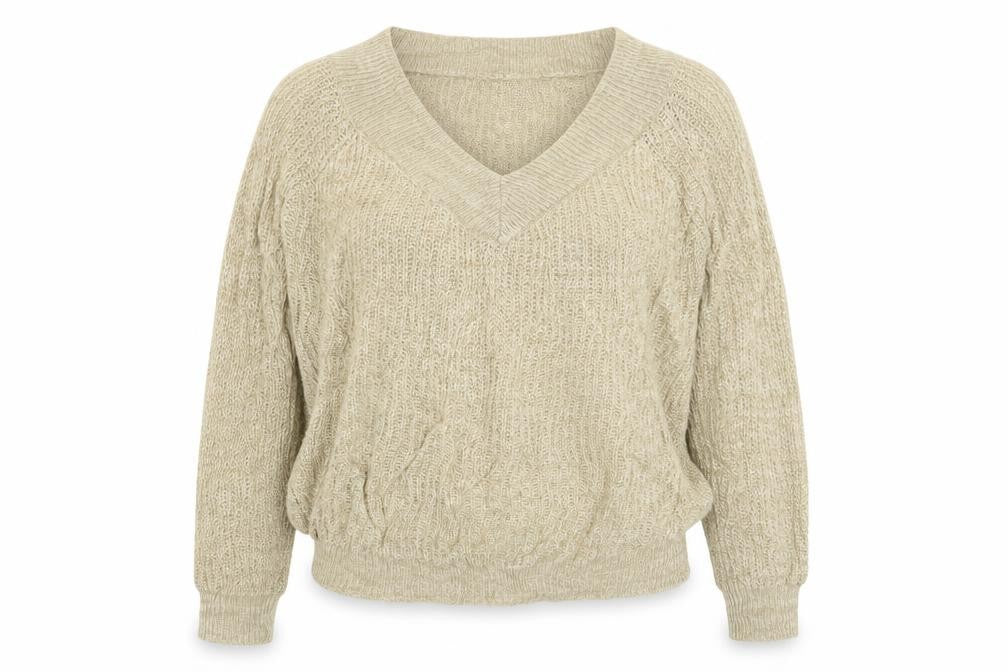 Womens UK Size M SheIn Beige Pullover Jumper