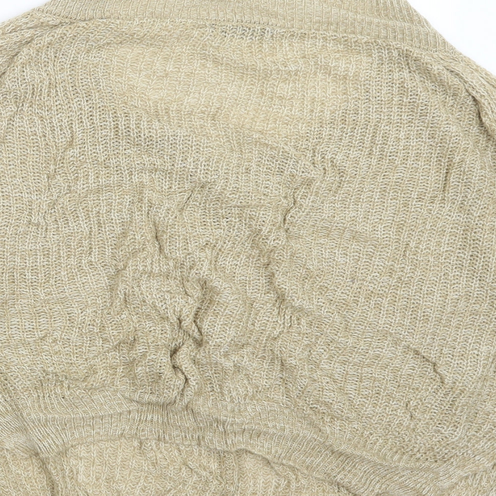 SheIn Womens Beige  Knit Pullover Jumper Size M