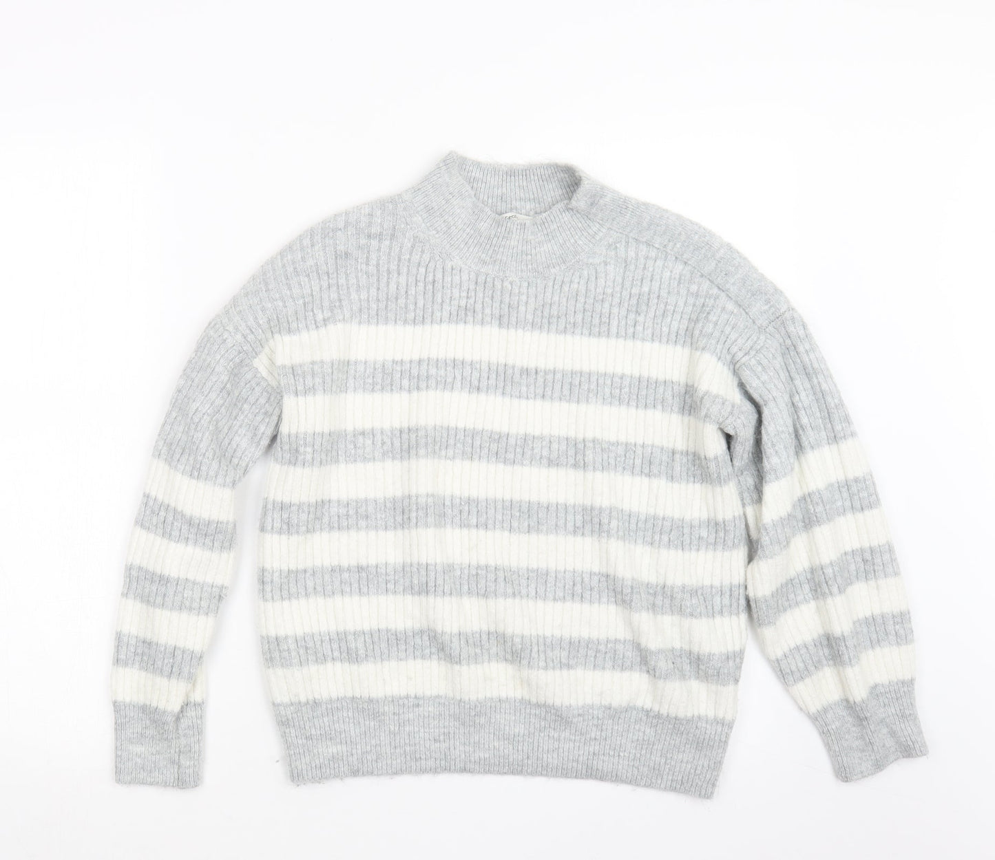 George Womens Grey  Knit Pullover Jumper Size 8