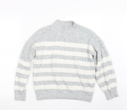 George Womens Grey  Knit Pullover Jumper Size 8