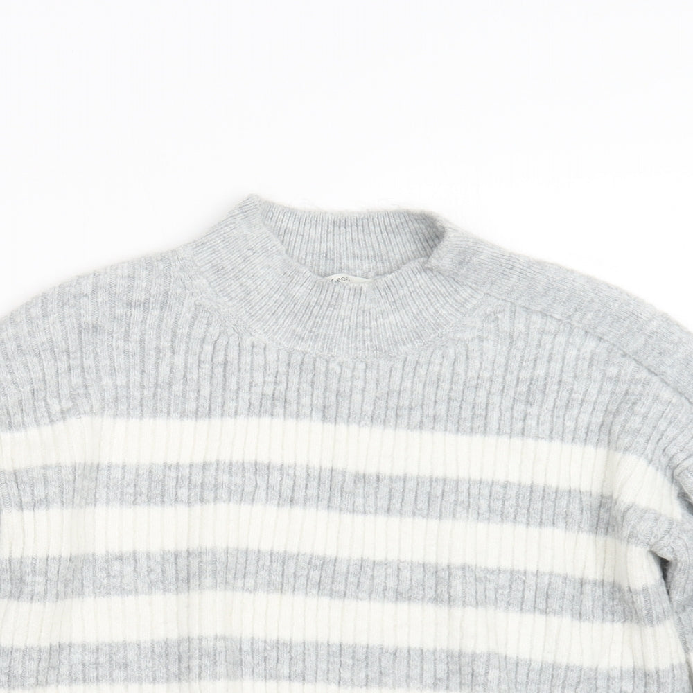 George Womens Grey  Knit Pullover Jumper Size 8