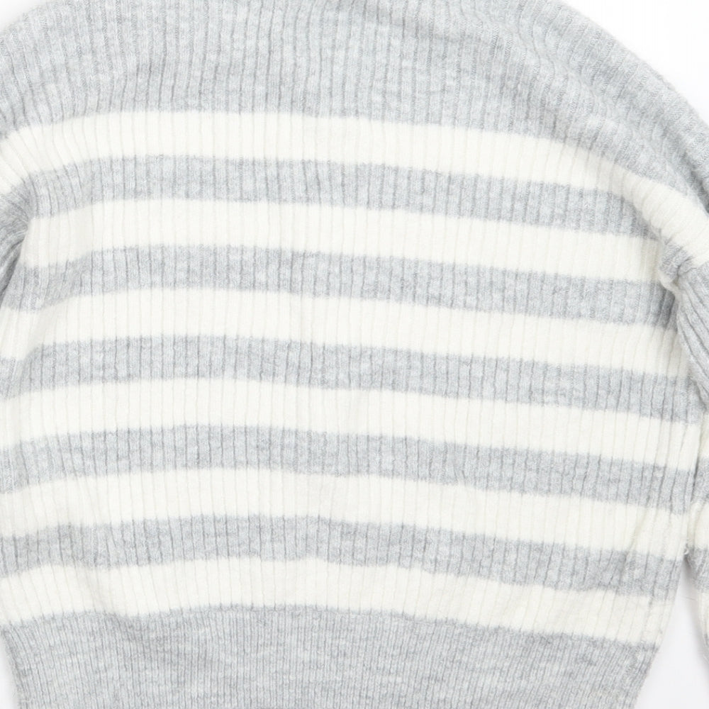 George Womens Grey  Knit Pullover Jumper Size 8