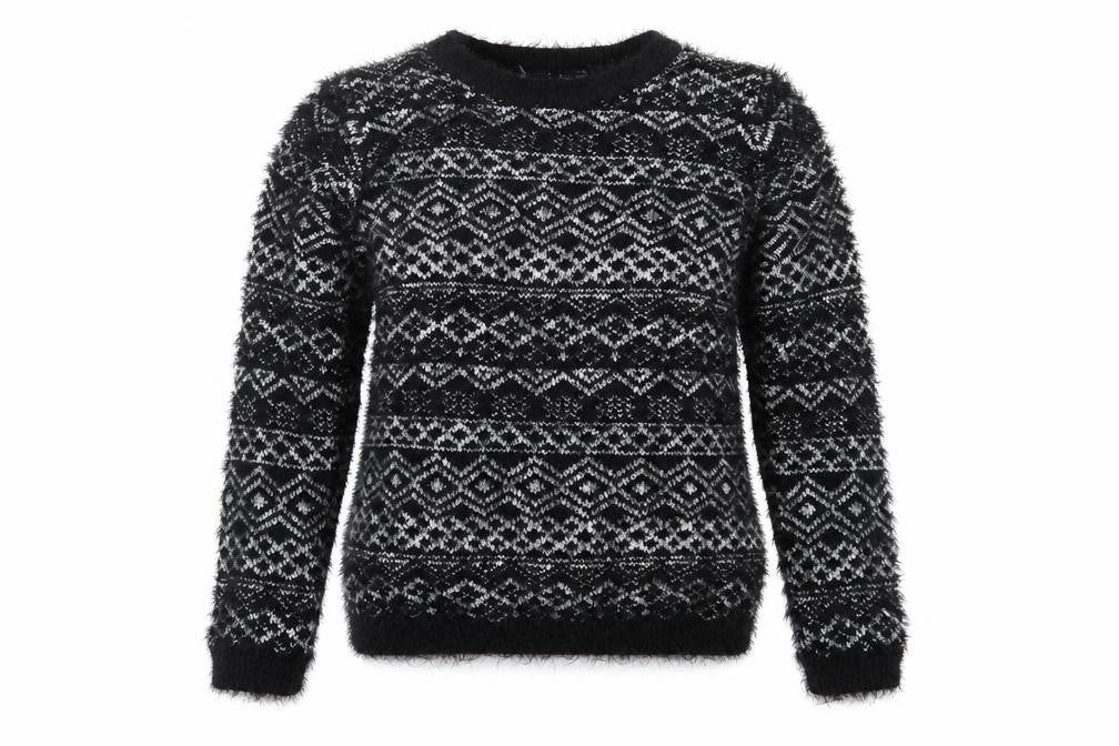 Womens UK Size XS C&A Black Pullover Jumper