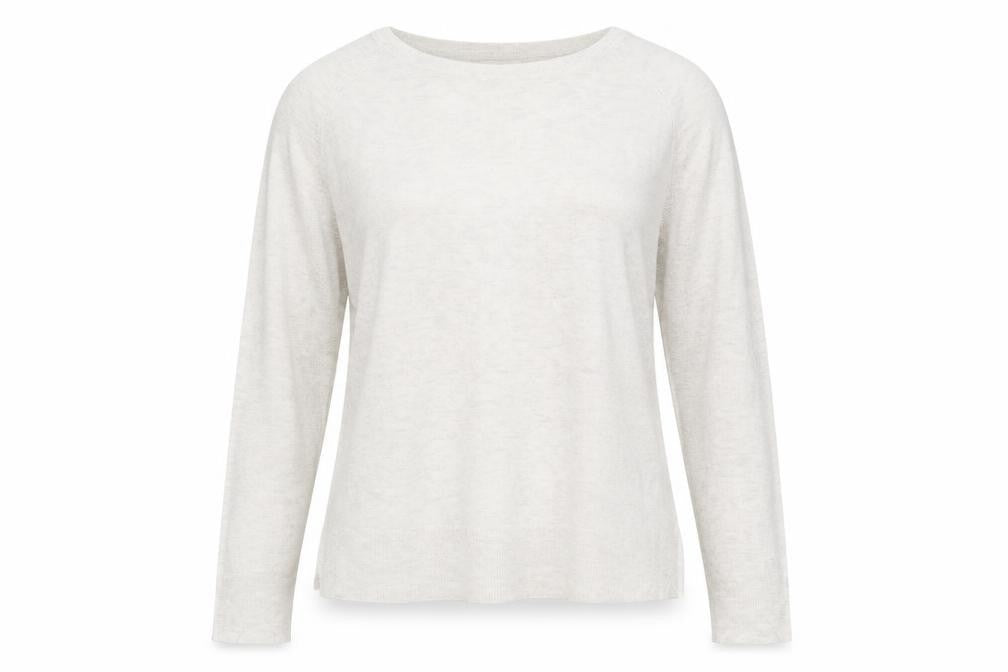 Womens UK Size L Zara Knit White Pullover Jumper