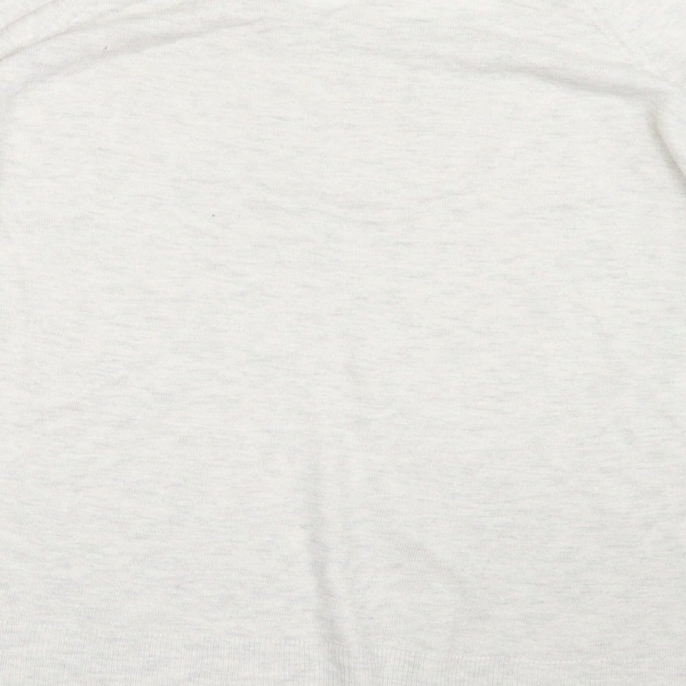 Womens UK Size L Zara Knit White Pullover Jumper