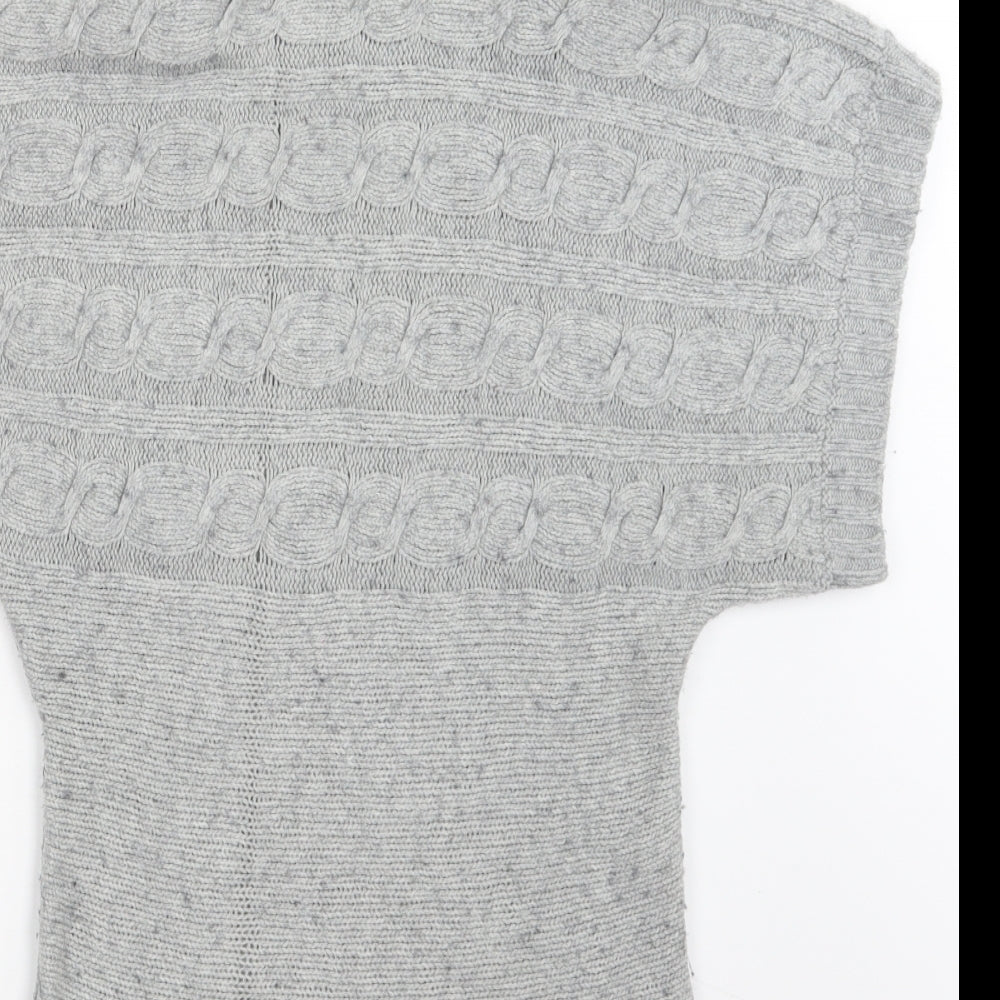 Womens UK Size 10 Matalan Grey Pullover Jumper