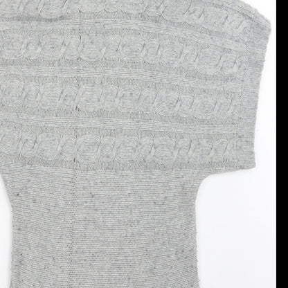 Womens UK Size 10 Matalan Grey Pullover Jumper