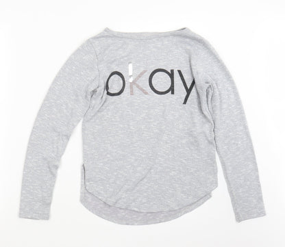 H&M Girls Grey   Pullover Jumper Size 11-12 Years