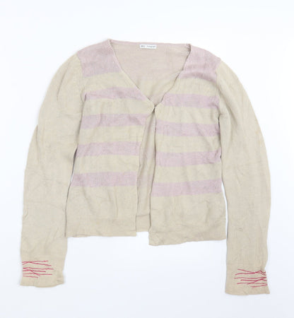 Autograph Womens Beige  Knit Cardigan Jumper Size S