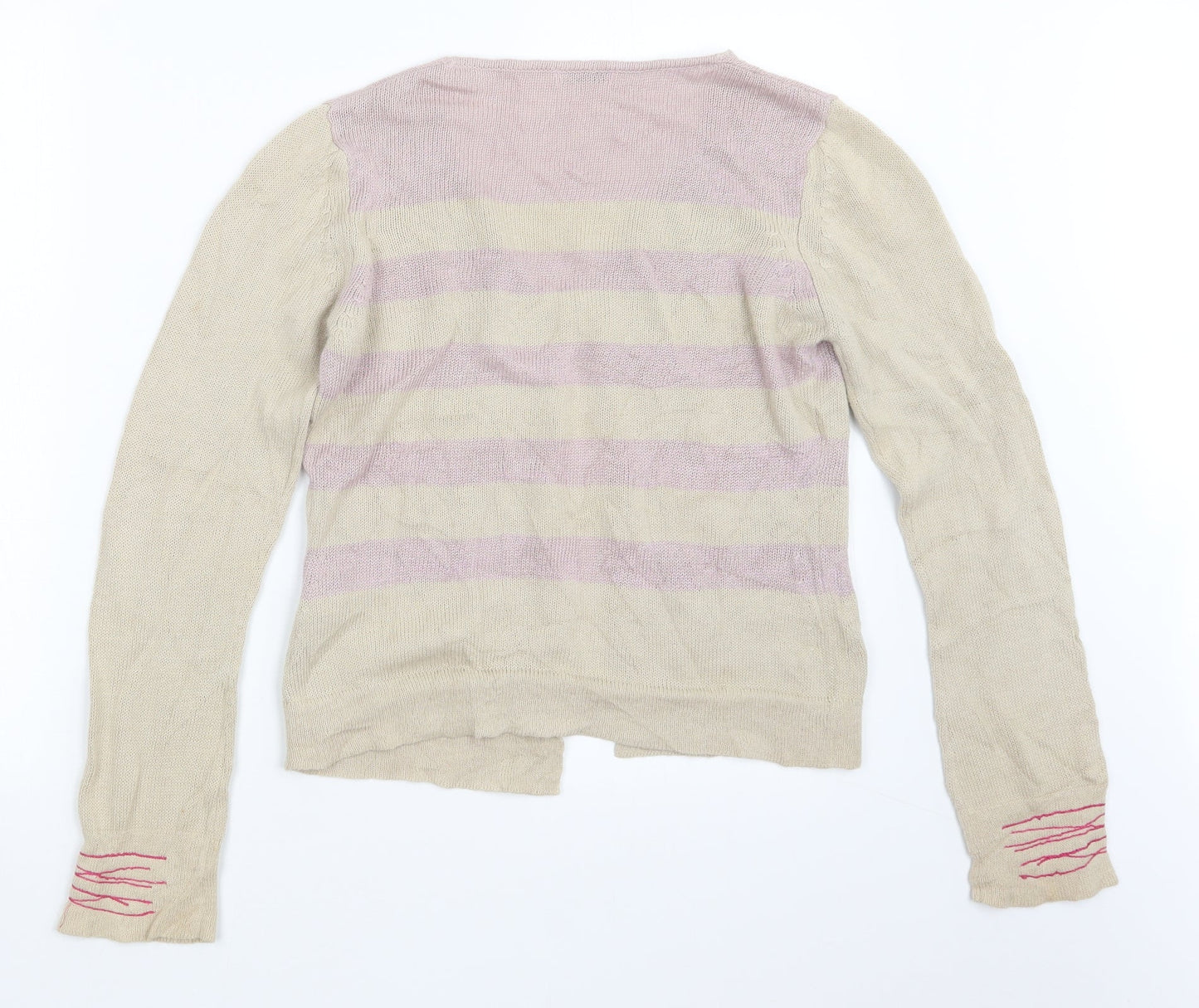 Autograph Womens Beige  Knit Cardigan Jumper Size S