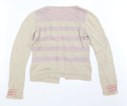 Autograph Womens Beige  Knit Cardigan Jumper Size S