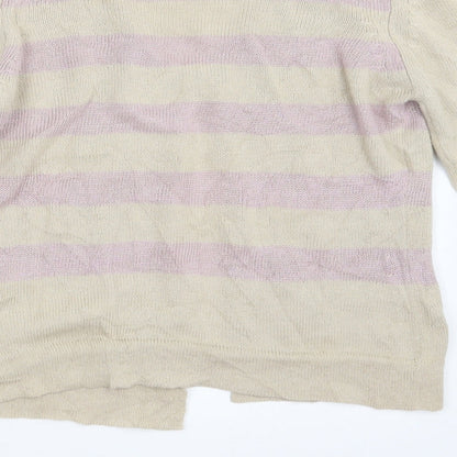 Autograph Womens Beige  Knit Cardigan Jumper Size S