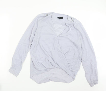 Womens UK Size 10 New Look Purple Basic Blouse