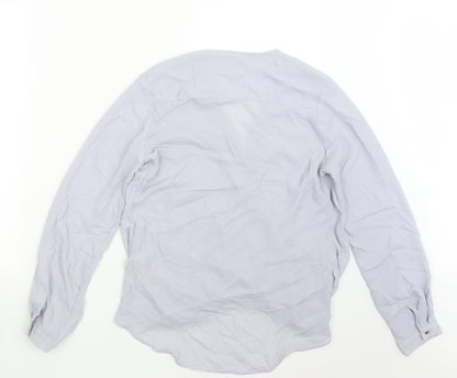 Womens UK Size 10 New Look Purple Basic Blouse