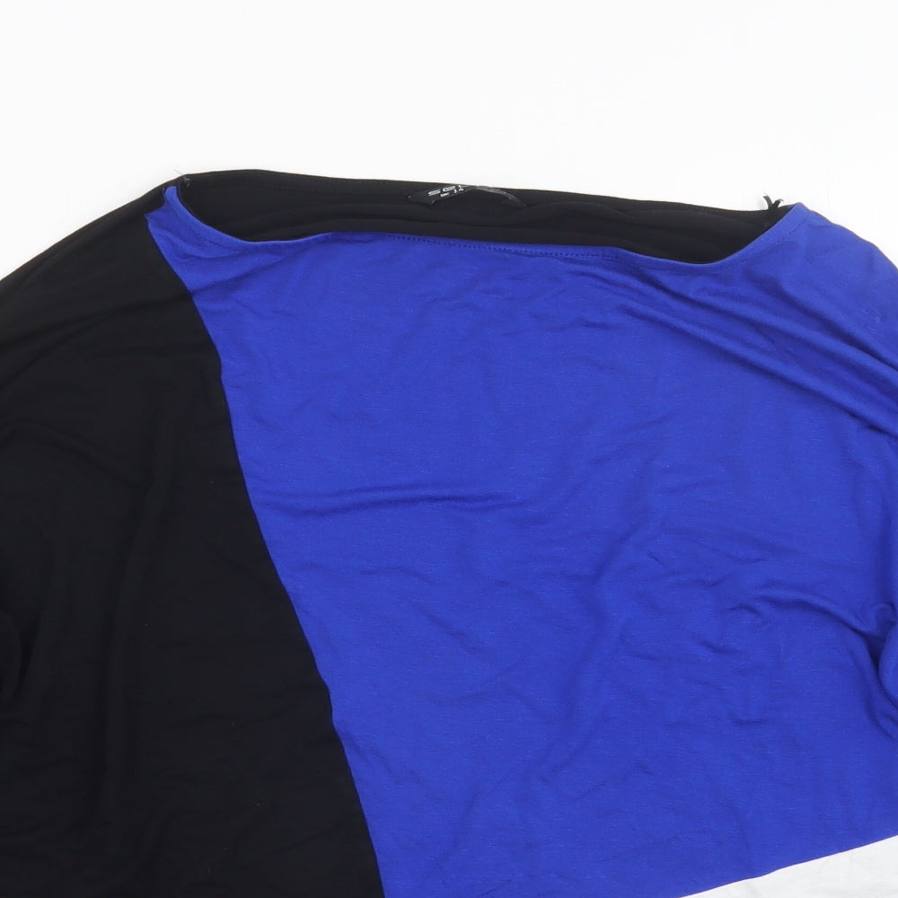 Womens UK Size 14 Select Black Basic T-Shirt