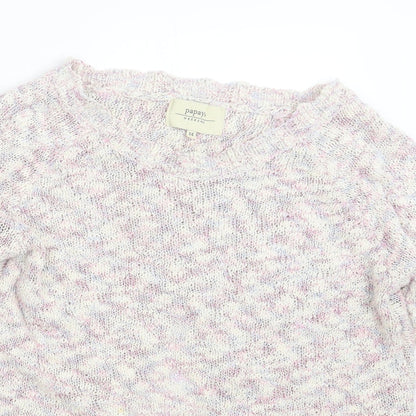 Womens UK Size 14 Papaya Purple Pullover Jumper
