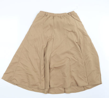 Riddella Womens Beige   A-Line Skirt Size 14